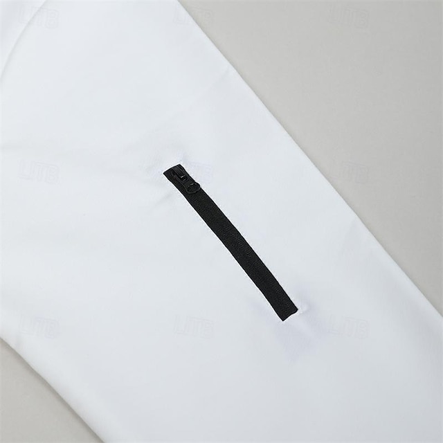 Quarter Zip Polo Pullover - Plain Long Sleeve, Pocket Design, Versatile Regular Fit for Spring & Fall